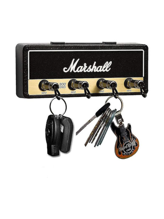 Κλειδοθήκη Τοίχου Πλαστική Marshall 4 θέσεων 20x7x3.9cm