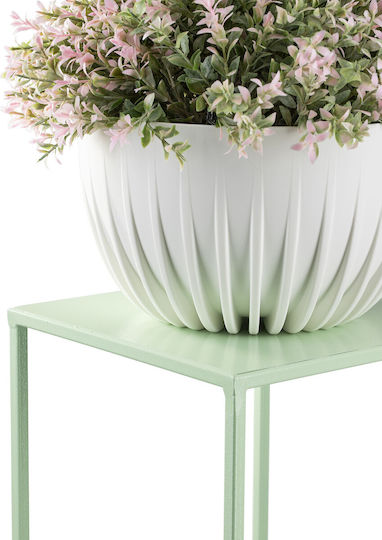 HowHomely Green Metal Plant Stand 24x24x40cm