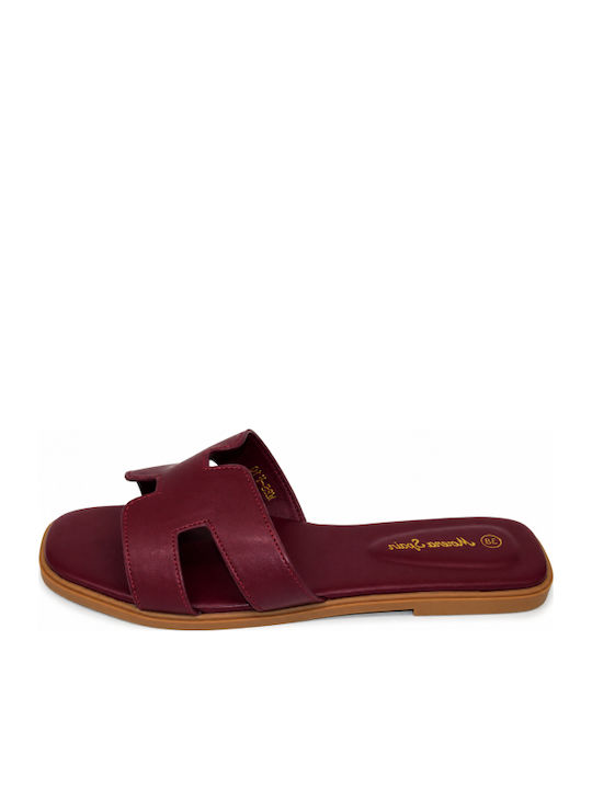 Dament Sandalen Burgundisch