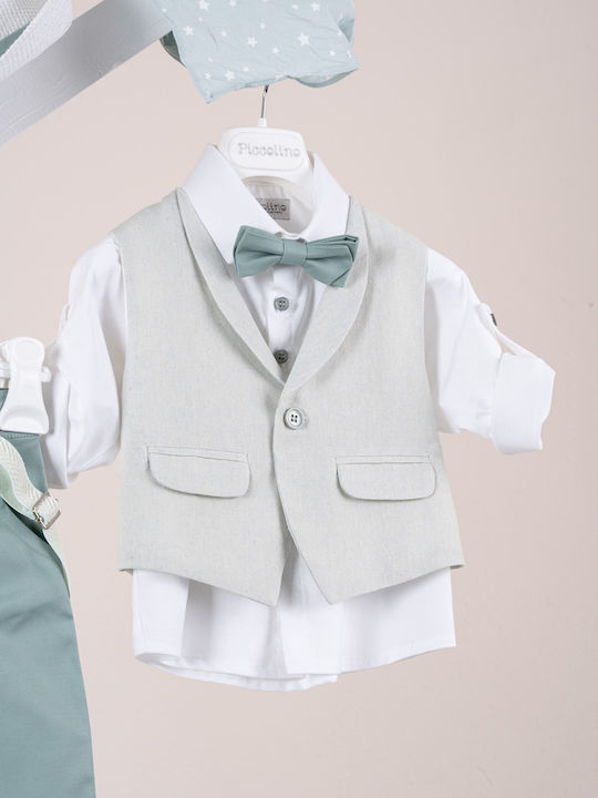 Piccolino Baptism Suit for Boys Nico Nico Green