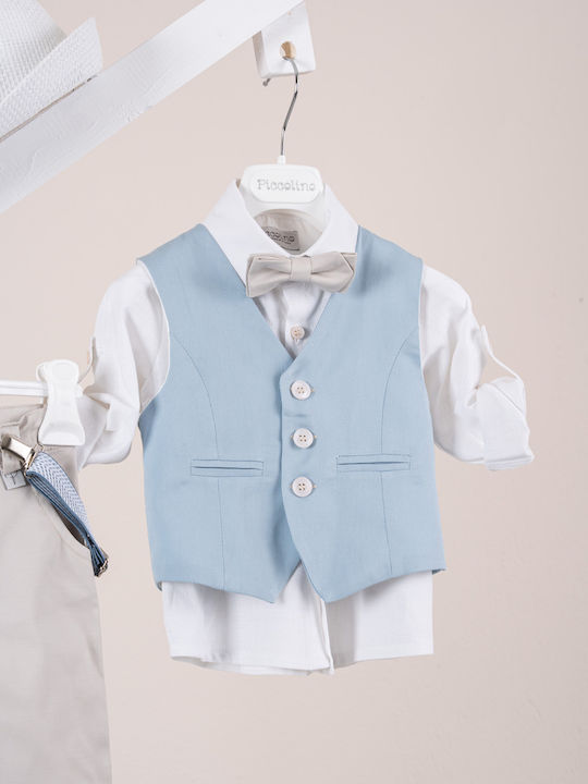 Piccolino Baptism Suit for Boys Stefano Beige AG26S97 Sand