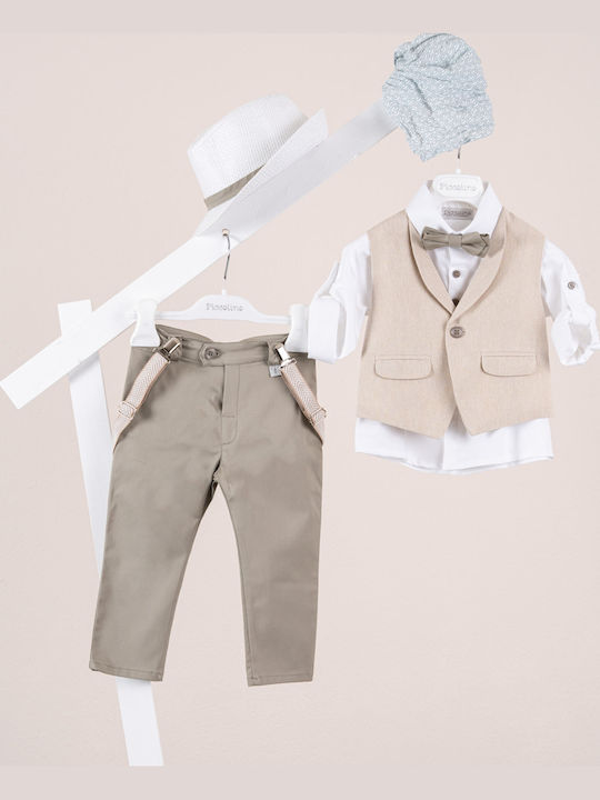 Piccolino Baptism Suit for Boys Nico Nico Green AG26S96 SAGE