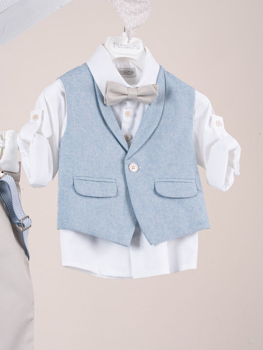 Piccolino Baptism Suit for Boys Nico Nico Beige AG26S96 Sand
