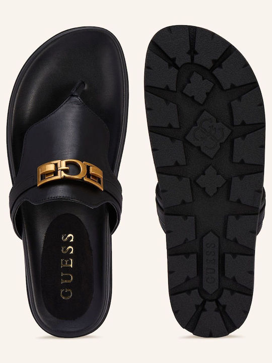 Leather Women's Sandals Black