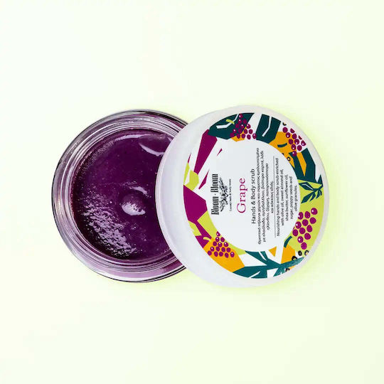 Peeling Σώματος Grape Ζάχαρη Κόκκους Ελιάς & Παπαρουνόσπορο 200gr