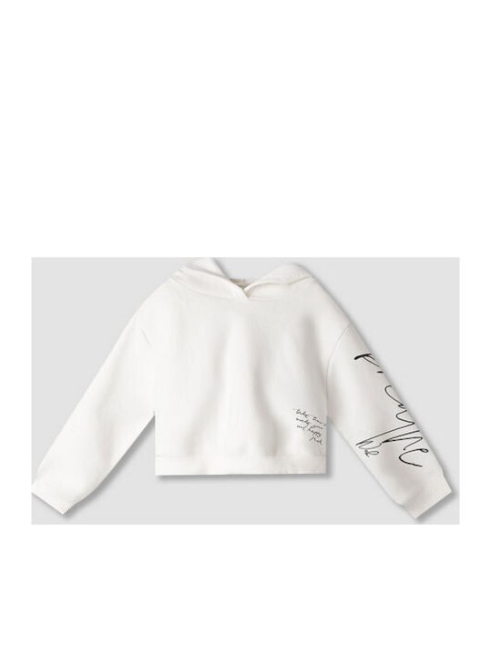 Kids Sweatshirt with Hood White