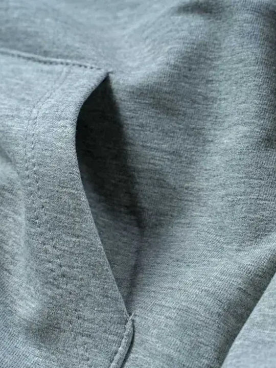 Fleece Kinder-Sweatshirt mit Taschen Gray