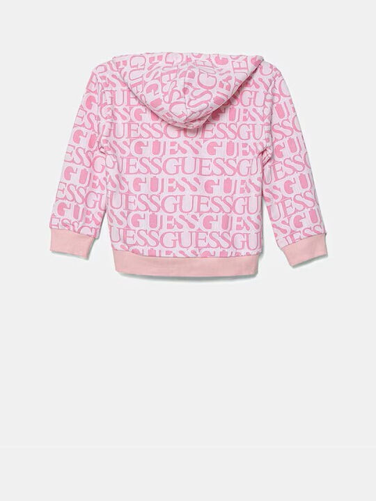 Kids Sweatshirt with Pink Hood