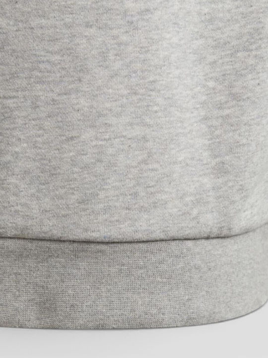 Kids Sweatshirt with Hood and Pockets Gray Trefoil