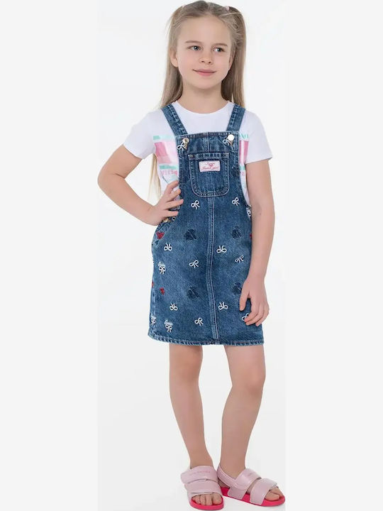 Kids Skirt Dungaree Blue
