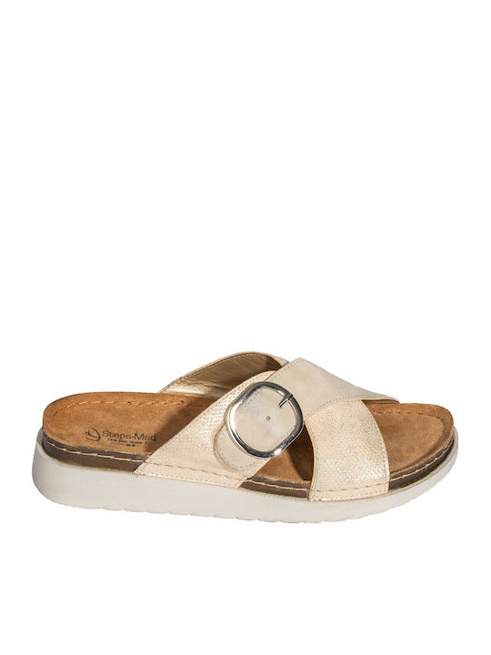 Damen Anatomische Beigen Flatforms Sandalen