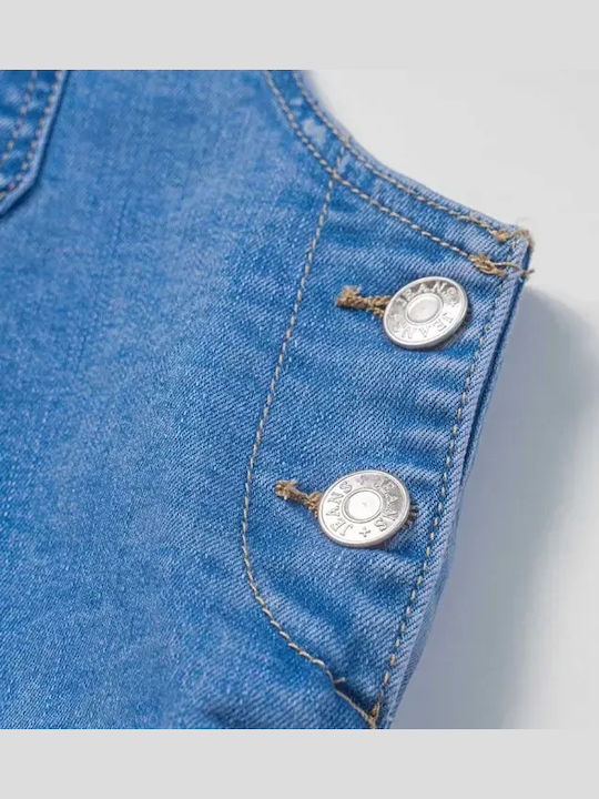 Kinder Latzrock aus Jeans Blau