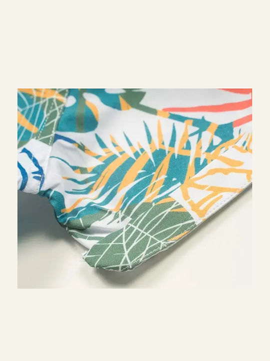 Kids Floral Short-sleeved Shirt Green