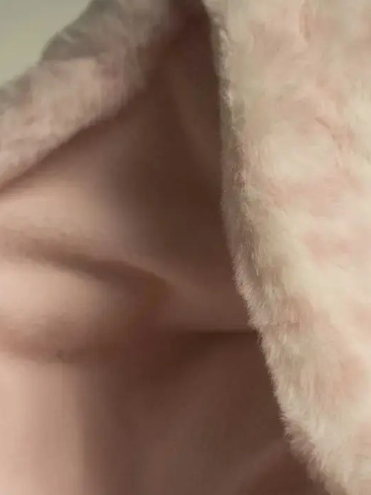 Kids' Fur with Hood Pink