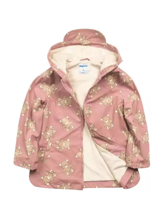 Kinder Freizeitjacke mit Kapuze Pink