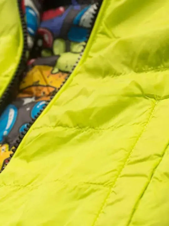 Kids' Casual Jacket Sleeveless with Hood Multicolour