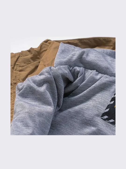 Kinder Freizeitjacke Winddicht mit Kapuze TAN