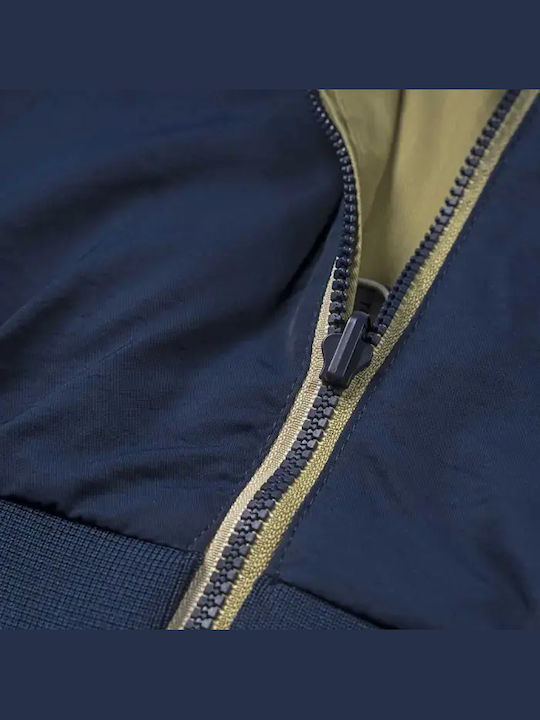 Kids Bomber Short Windproof Double Sided Navy Blue