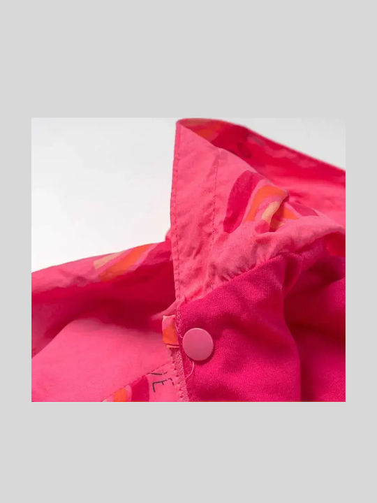 Kids Casual Short Coat with Hood Pink