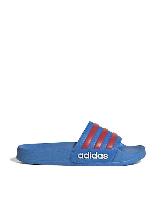 Kids' Flip Flops Slides Blue Adilette Shower