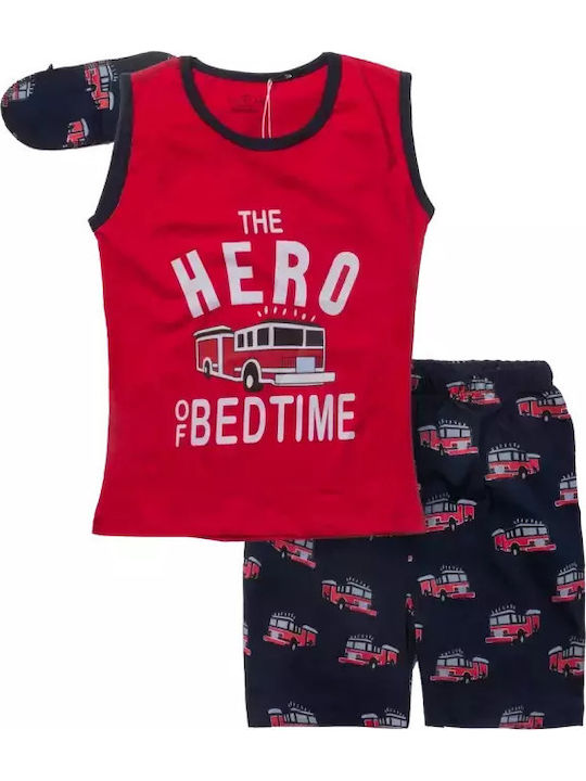 Hashtag Kids' Pajamas Summer red