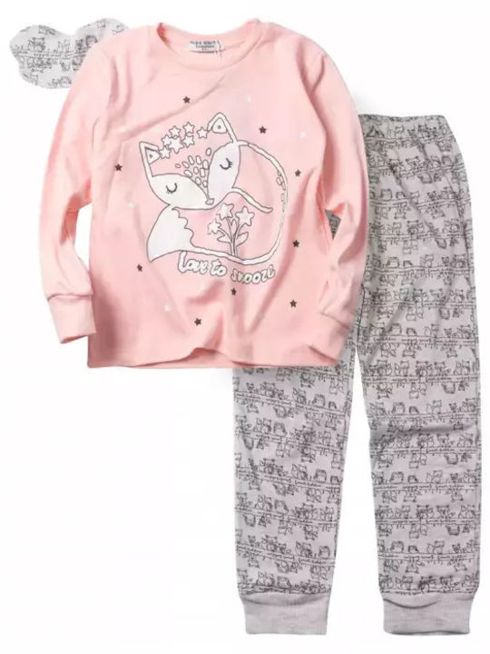 Evita Pijama pentru copii De iarnă Roz
