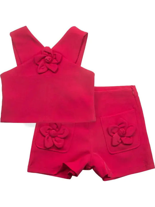 Kids' Set with Shorts Summer 2pcs Fuchsia