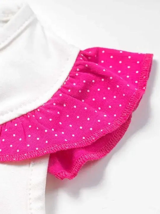 Set pentru copii cu colanți Vară 3buc Fuchsia Bluză