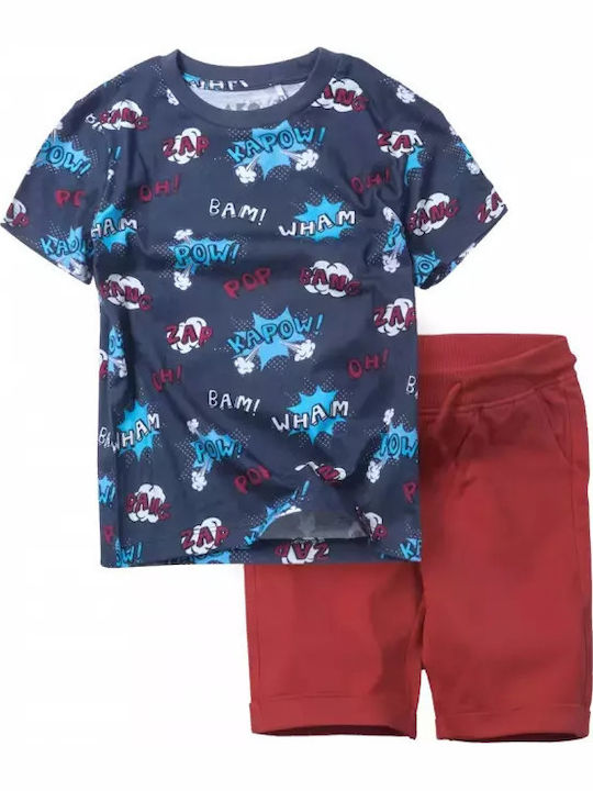 Kids' Set with Shorts Summer 2pcs Navy Blue