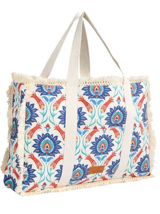 Achilleas Accessories Fabric Beach Bag Blue