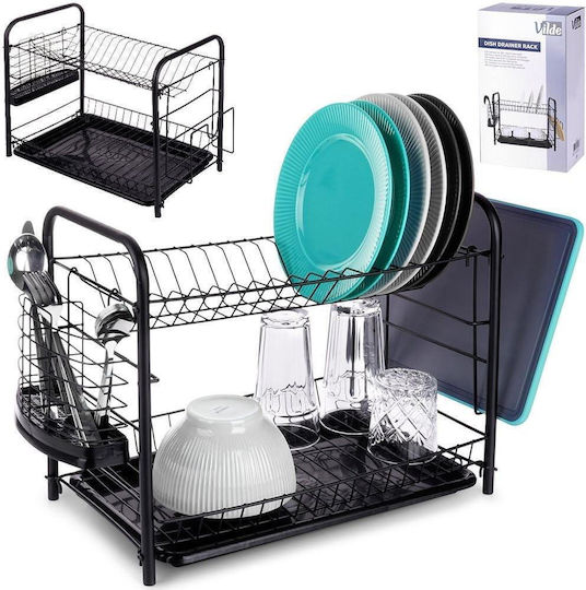 Vilde Metallic Black Sink Strainer 51.5x24.5x33cm