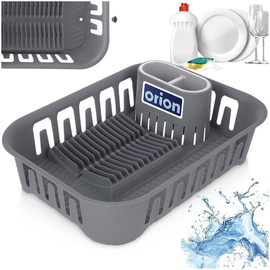 Orion Geschirrabtropfer Kunststoff Grau 39x29x11cm