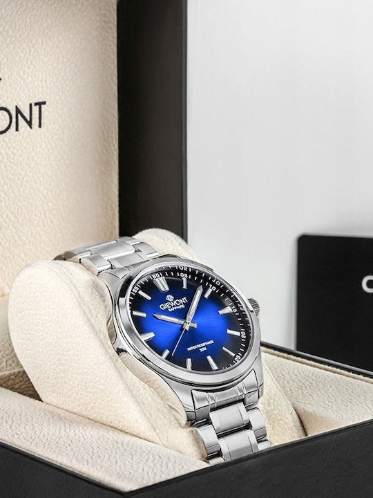 Sapphire Men's Watch 40mm Battery Stainless Steel Bracelet Silver Blue GW5160 B3