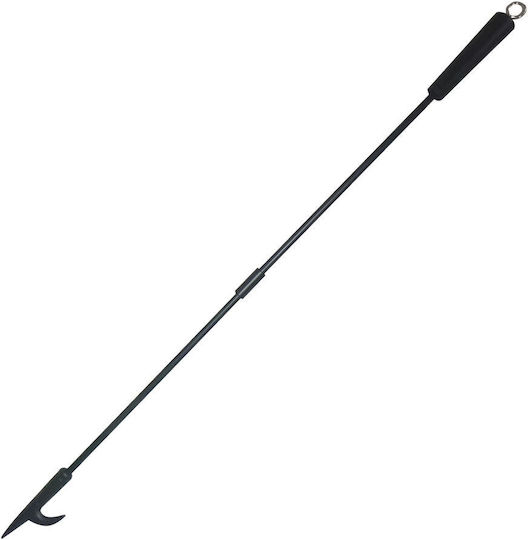 Relaxdays Langer Feuergrill Schwarz 91,5x3x3 Cm