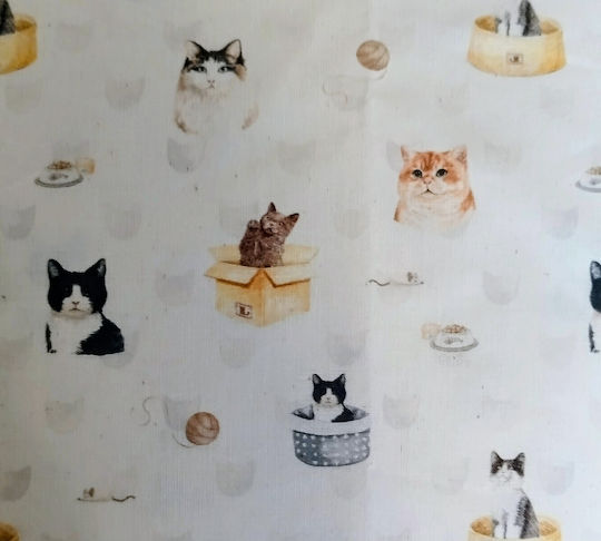 Oxygen Dekorativer Kissenbezug Little Brown Cats 45x45cm Oxygen Dekorativer Kissenbezug Little Brown Cats 45x45cm