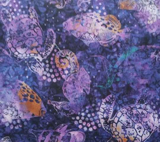 Oxygen Μαξιλαροθήκη Purple Sea Turtle Μωβ 45x45εκ. Oxygen Μαξιλαροθήκη Purple Sea Turtle Μωβ 45x45εκ.