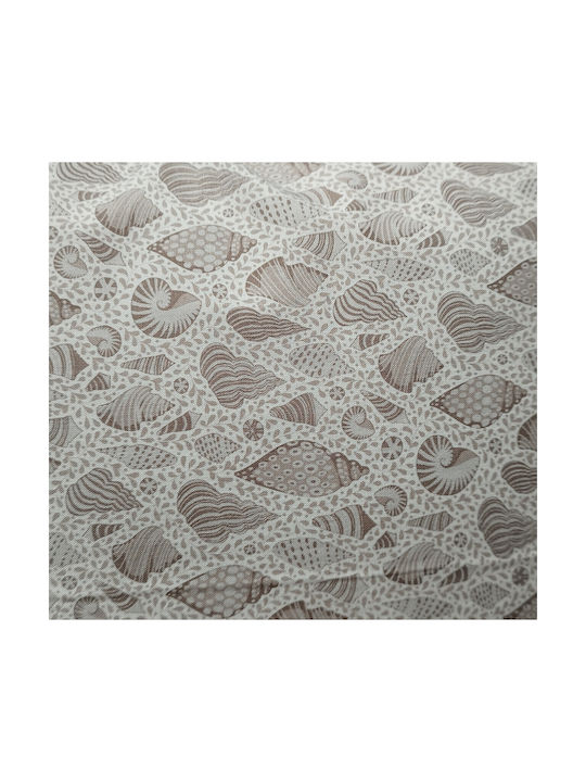 Oxygen Διακοσμητική Μαξιλαροθήκη Eco Text Fabric Μπεζ 45x45εκ.