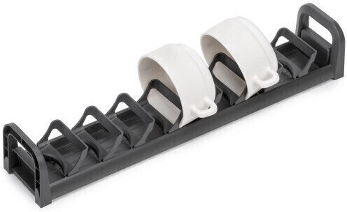 Emuca Schrank-Geschirrständer Metallisch 9x47cm Graues
