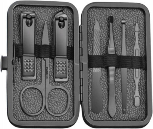 Ecarla Nagelzubehör Set In Case 12 Stück Schwarz Ak21