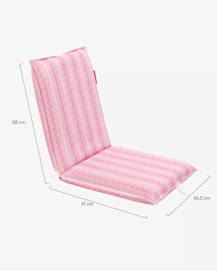 Flamingueo Beach Chair Pink Waterproof 103x45x7cm
