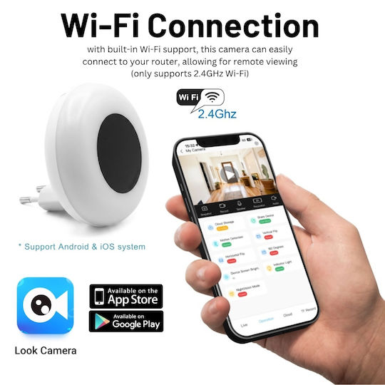 Κρυφή Κάμερα WiFi 1080p με Υποδοχή για Κάρτα Μνήμης