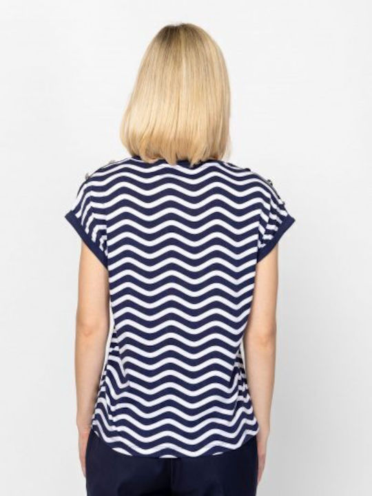 Women's Striped T-shirt Navy