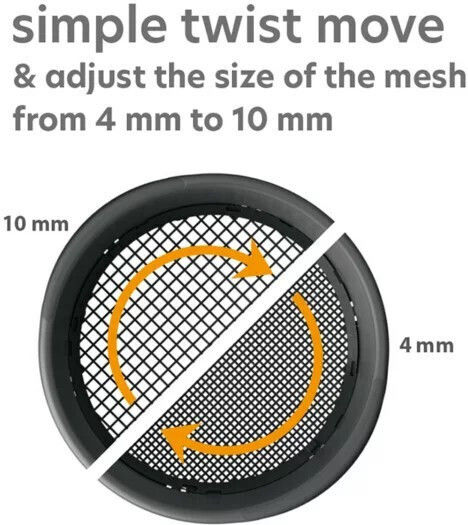 Respana Garden Sieve Black Pp-isik400 C