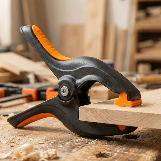 Schneller Schnellverschlussklemme 55 Mm 2" Robustes Kunststoff Schwarz Orange