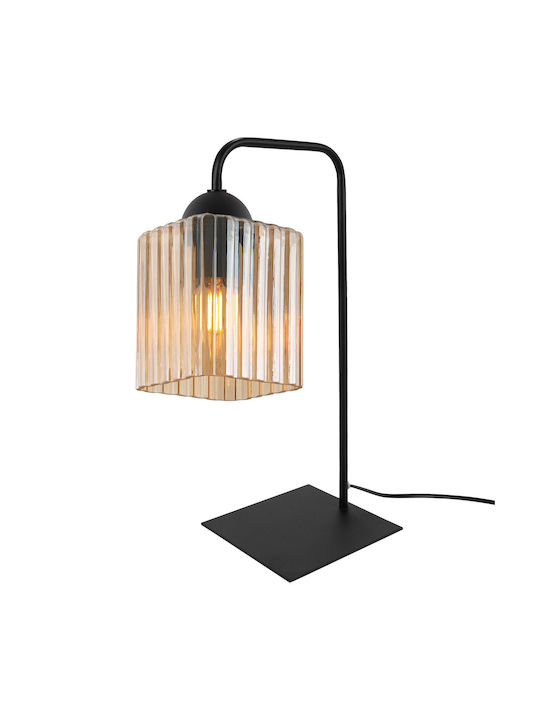 Light Home Lampă de Masă pentru Soclu E27 cu Abajur Negru și Bază