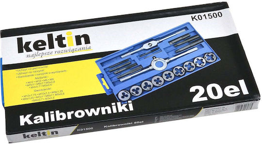 Set Taper Threaders Metric Threads M3-M12 20 Pieces Keltin
