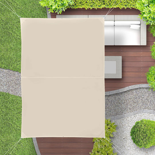 Relaxdays Netz- und Schattengewebe Beiges 5x6m