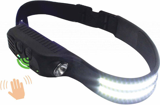 Satra Rechargeable LED Head Flashlight IPX4 with Maximum Brightness 350lm