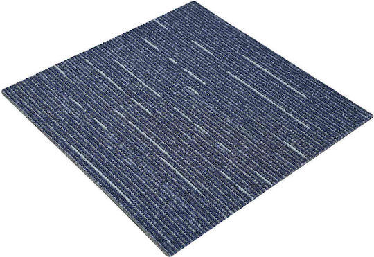 vidaXL Set Plastic Floor with 20 Tiles L50xW50cm Blue