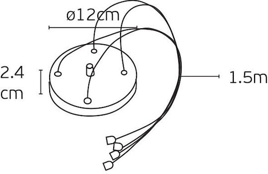 VK Lighting Ceiling Rosette for Lighting Accessories made of Aluminum White 64173-109123